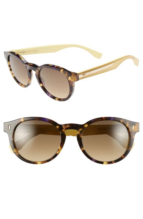 fendi 50mm round sunglasses|Fendi sunglasses oversized.